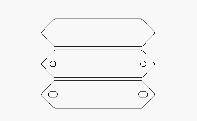 Plakette Hexagonal